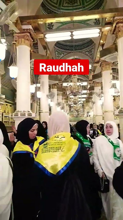 MasyaAllah begini padat nya suasana dalam masjid Nabawi menuju Raudhah #madina #mekkah #haji #umroh