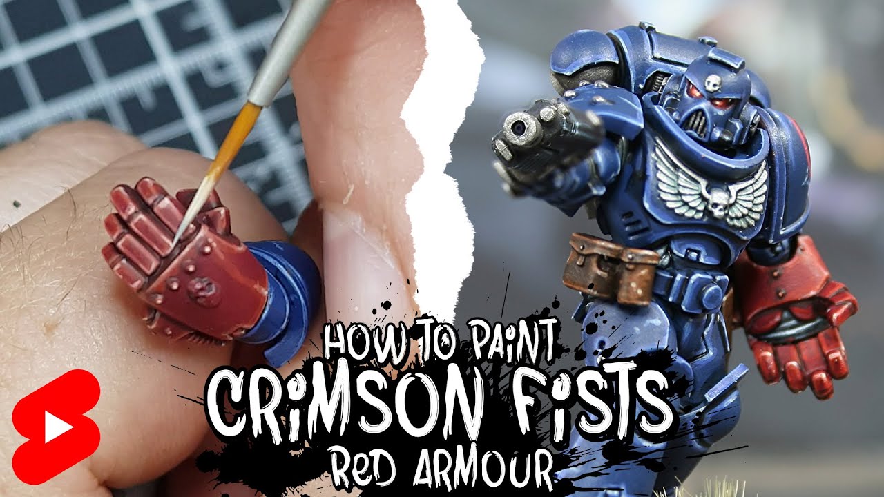 Как покрасить броню Багровых Кулаков в красный цвет