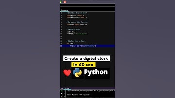 Make A Digital Clock in Python | 60 Seconds!
