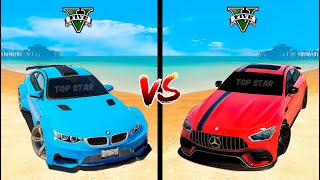 Bmw M4 vs Mercedes AMG GT63s in GTA V - Which is best?