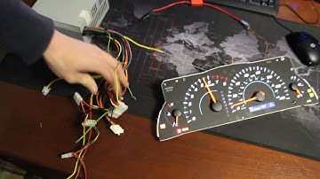 How to light up your cluster speedometer for mileage bench test Toyota Camry 07-11