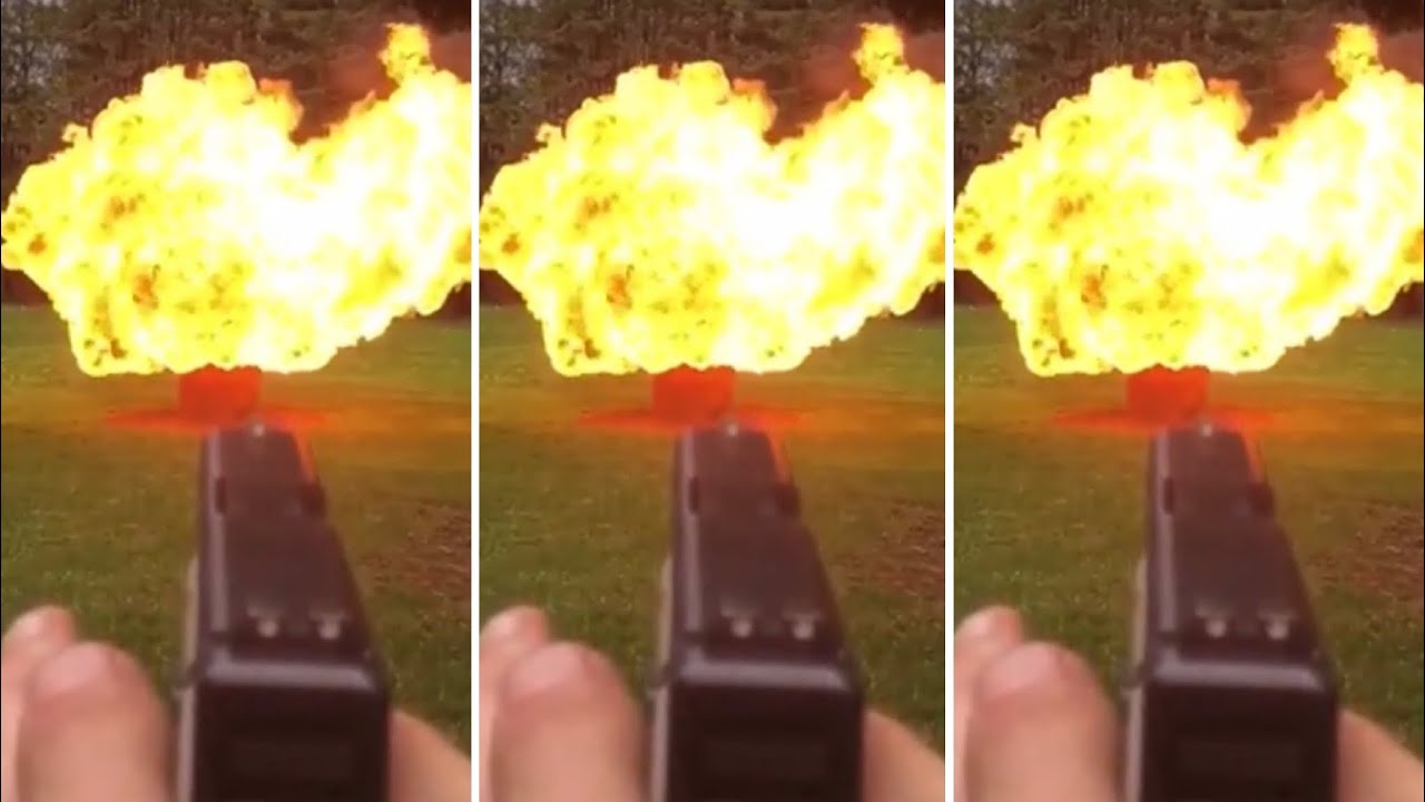 GLOCK 27 Slow Motion Explosion glock27 - YouTube