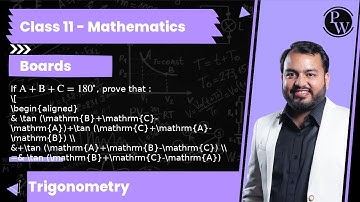If A+B+C=180^∘, prove that :      tan (B+C-A)+tan (C+A-B)         +tan (A+B-C)           =   tan ...