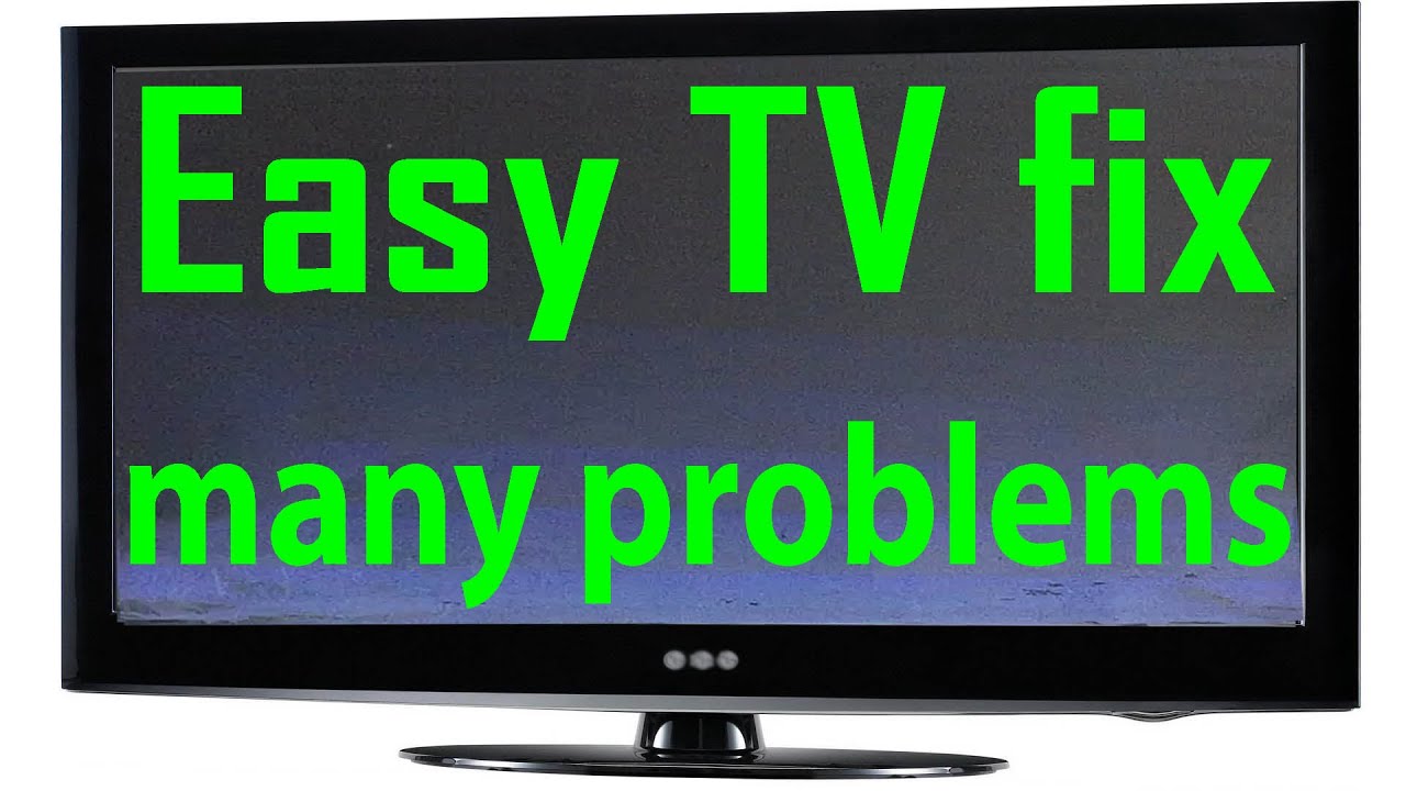 Flat screen TV repair no picture only sound YouTube