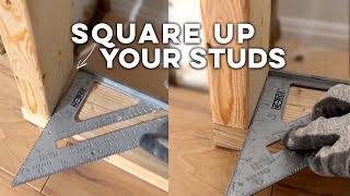 2 Effortless Ways to Square Your Studs