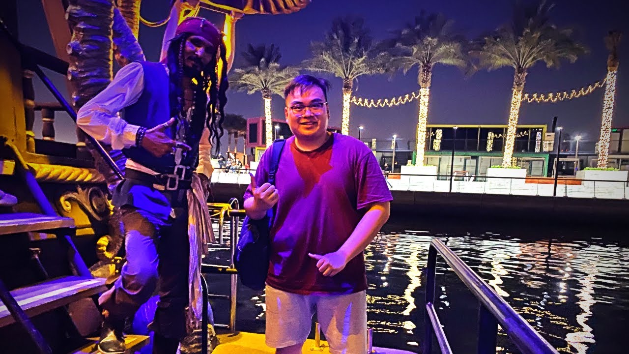 Visiting & Sailing On A REAL Pirate Ship In Dubai AMAZING Walkthrough