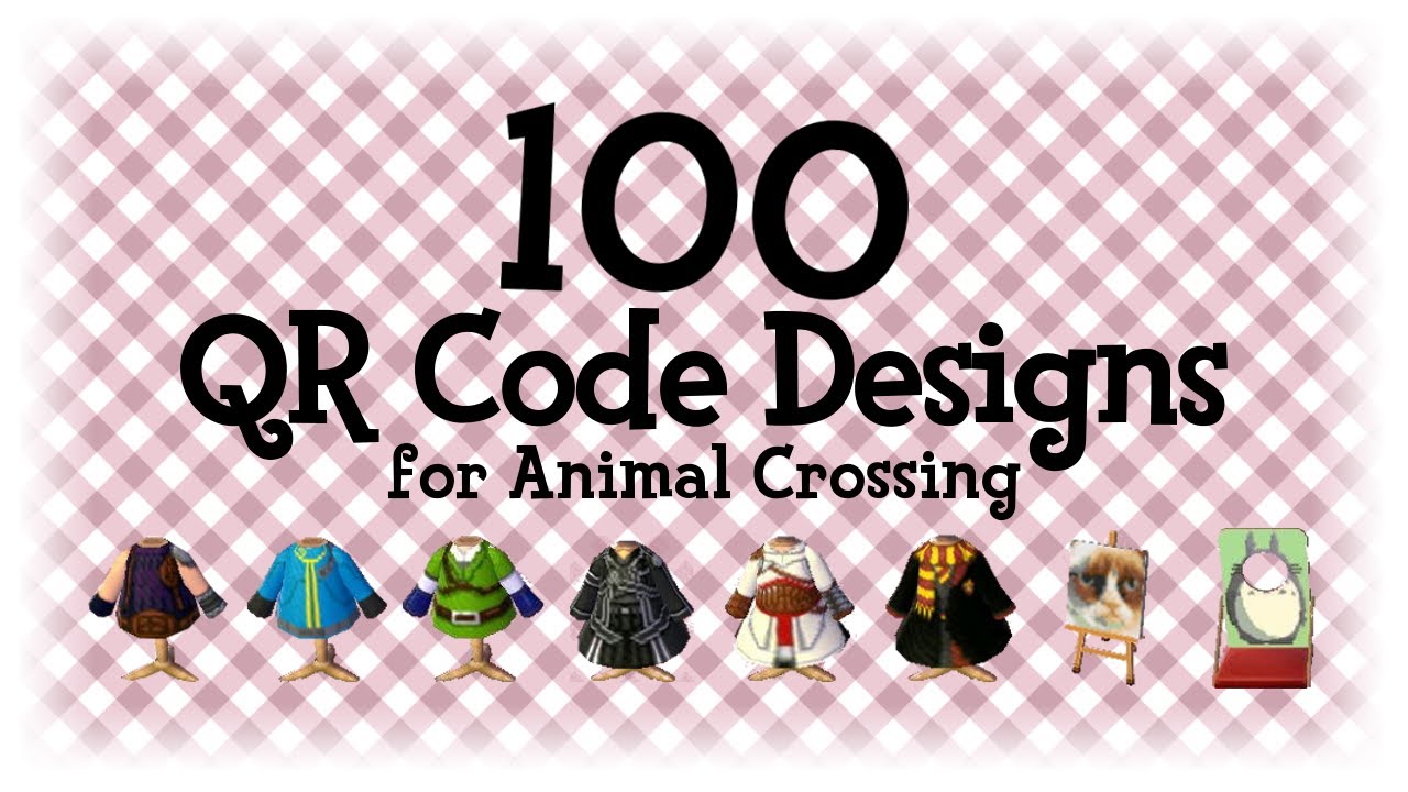 100 Qr Code Designs 1 Animal Crossing New Horizons Acnh Acnl Youtube