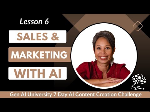 Thumbnail: Lesson 6: Sales and Marketing With AI with Coach Kelley Tenny (7 Day AI Content Creation Challenge)
