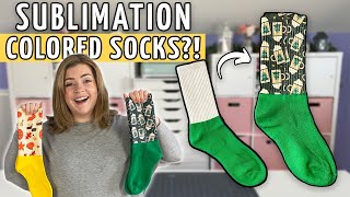 🤔 How to EASILY Sublimate on Colored Socks 🤔 Sublimation Socks