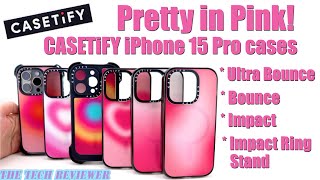 CASETiFY Ultra Bounce, Bounce & Impact Ring Stand for iPhone 15 Pro: Pretty in Pink..and Protective!