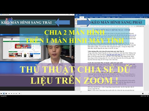 ⭐ Chia 2 màn hình trên 1 màn hình máy tính, thủ thuật chia sẻ dữ liệu, Slide trên zoom.