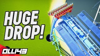 i built an insane drop coaster completely unedited in planet coaster!!