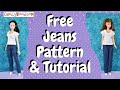 Free doll clothes patterns how to sew barbie jeans with free printable pdf sewing patterns