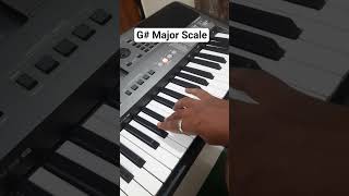 G Sharp Major Sale on Keyboard - Fast Finering #pianotutorial #pianomusic #shorts