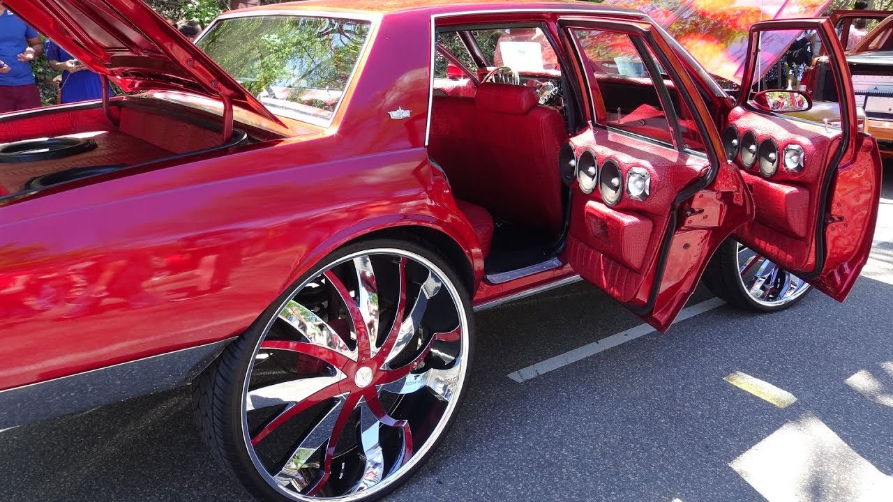 Caprice Box Chevy on huge 34” RocknStarr rims at Cinco Mayo KDawgFilmz. - YouTube