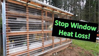 Insulating Greenhouse Windows - Adding a Second Pane