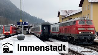 Bahnhof Immenstadt: RangierStress mit 3 x BR 218 und 3 x Alex