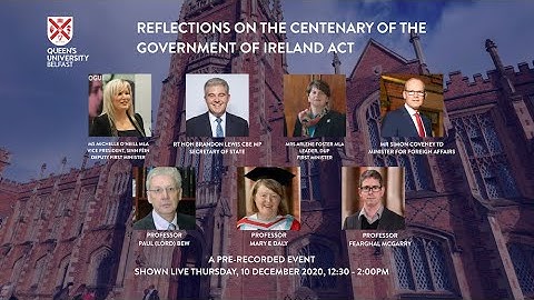 Reflections on the Centenary of the Government of Ireland Act | Queen