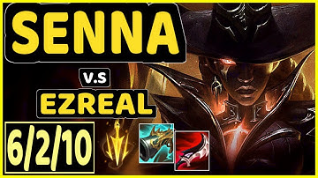 COMP (SENNA) vs EZREAL - 6/2/10 KDA BOTTOM ADC GAMEPLAY - EUW Ranked GRANDMASTER