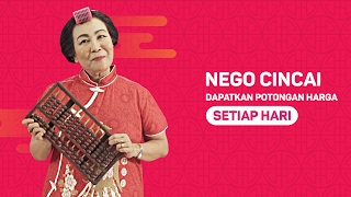 Nego Cincai dan Dapatkan Potongan Harga Setiap Hari