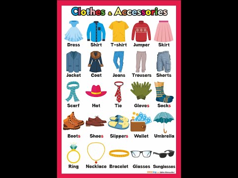 İngilizce Elbiseler - Learn English Vocabulary - Clothes