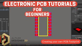 Altium Designer 20 Tutorials - How to create a PCB Footprint