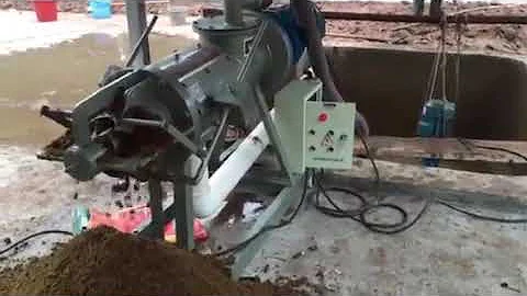 chicken manure or cow dung dewatering machine animal waste manure solid separator