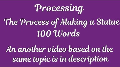 Process of Making a Statue//Writing//Processing//Paragraph//Essay//Model Activity Task of Class 10/X