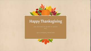 Thanksgiving Greeting