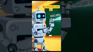 Robot Teacher in Cartoon School 🤖😂 | Funny Short Animation