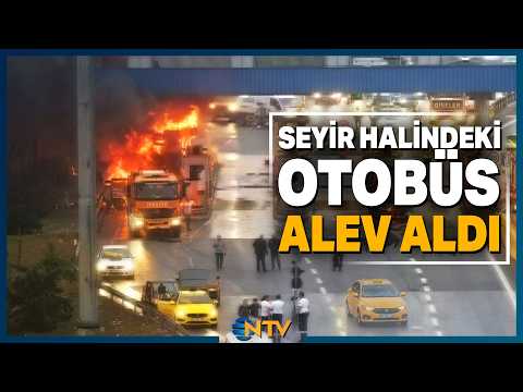 Passenger Bus Catches Fire in Eyüpsultan! | NTV