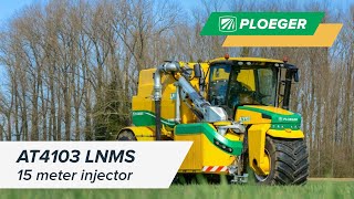 Application - Ploeger AT4103 LNMS - slurry injecting on winter grain