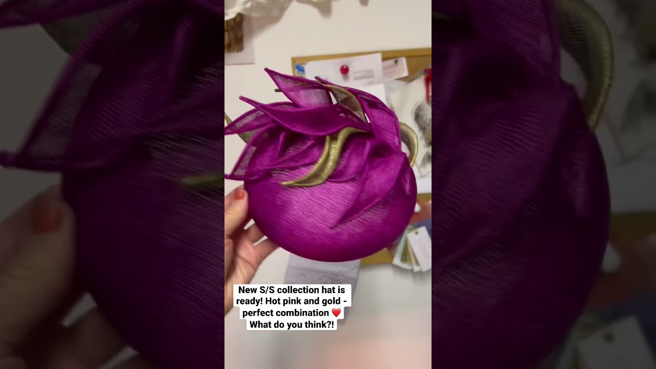 New hat is ready for summer events, weddings and horse races 