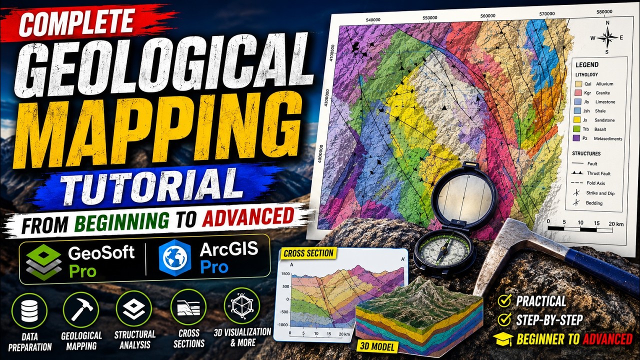 Geological Mapping in ArcGIS Pro for Beginners to Professionals | Full ...