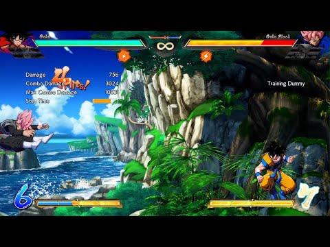 DRAGON BALL FighterZ 100% goku combo tod