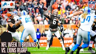 NFL Week 11 | Browns vs. Lions Recap