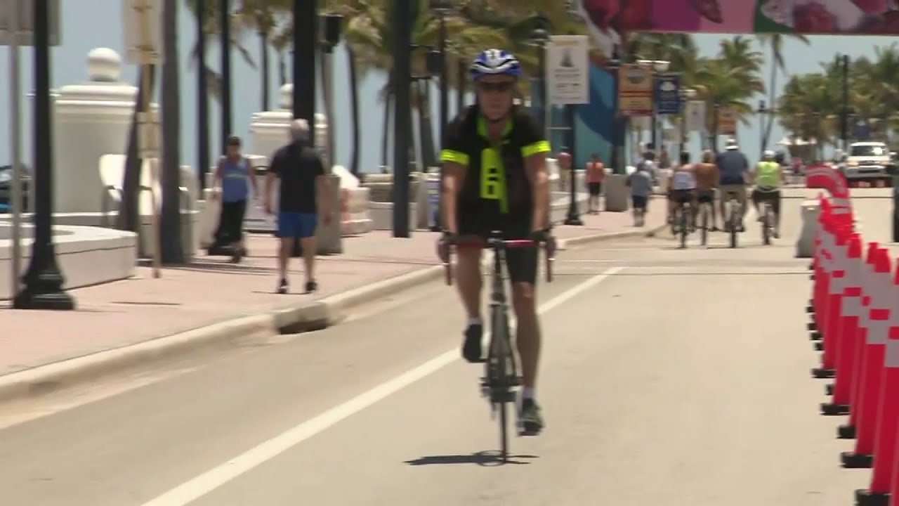 Social distancing measures eased in many South Florida beachside areas