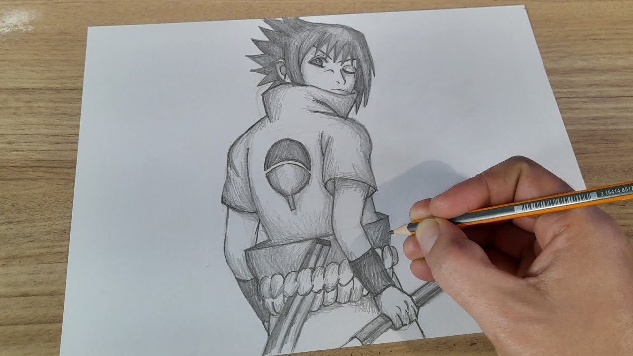 Respondendo a @ibisoncecim tutorial de como desenhar o sasuke Shippude