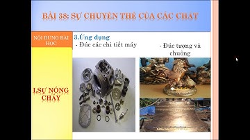 Bài 38: Sự chuyển thể của các chất