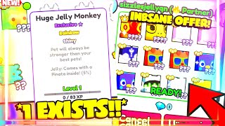 OMG!! 😍 I TRADED MY "1 EXISTS" RAINBOW SHINY HUGE JELLY MONKEY FOR TWO TITANIC FIRE DRAGON & MONKEY!