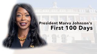 Details President Marva Johnson's first 100 Days News