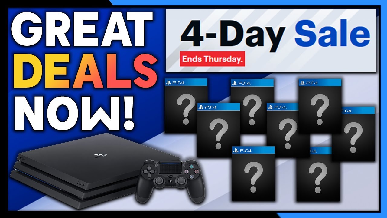 suerte segundo molestarse GREAT PS4 DEALS LIVE NOW! - NEW 4 DAY SALE - YouTube