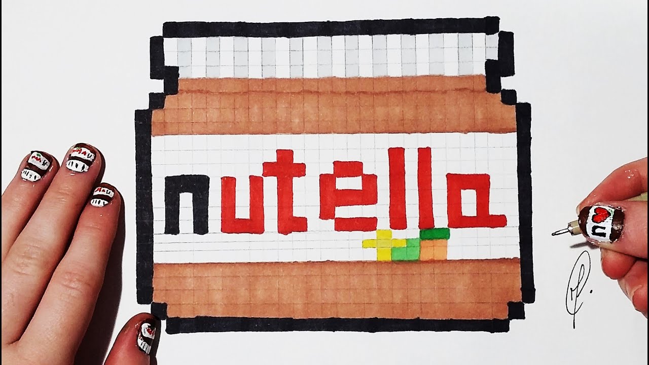 Pixel Art Pot De Nutella