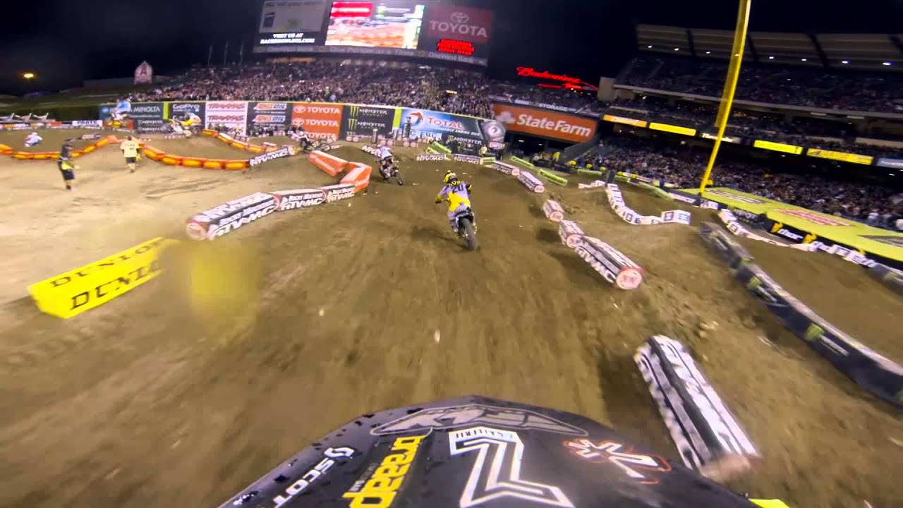shapes paint GoPro HD: Andrew Short Main Event 2013 February, 2 Monster Energy Supercross From Anaheim, CA