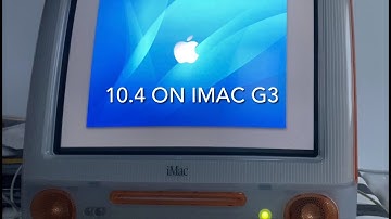 Imac g3 Booting Mac Os X 10 4 Tiger