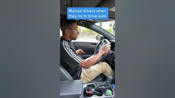 Manual drivers when they get in an automatic