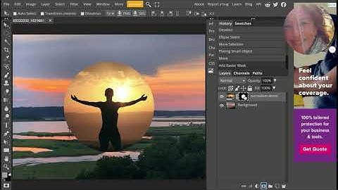 Surrealism Project   Selection tools, raster mask, blend modes tutorial