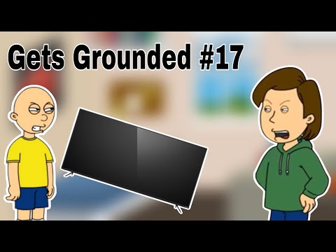 Caillou Refuses To Turn Off The TV/Grounded