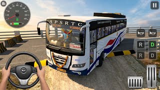 APSRTC Super Luxury Bus 🚌💥 Speed Breaker Challenge | BUSSID Extreme Map | Bus Simulator Indonesia