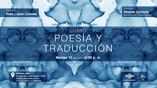 Curso Poesía y traducción